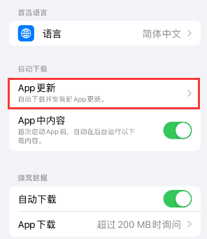 工业园区苹果15维修中心如何让iPhone15APP自动更新