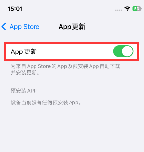 工业园区苹果15维修中心如何让iPhone15APP自动更新